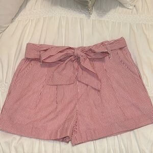 Lauren James Seersucker Bow shorts